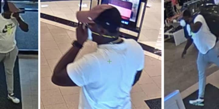 Police are on the lookout for a man suspected of stealing Nike clothing from Macy’s in the Smith Haven Mall on Monday, Sept. 23 around 4 p.m.