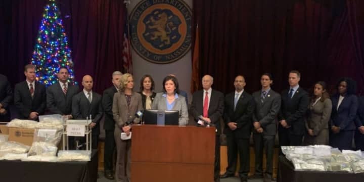 Nassau County District Attorney Madeline Singas, Nassau County Police Commissioner Patrick Ryder and the Long Island Heroin Taskforce announced that 15 people have been arrested for selling drugs in the area.