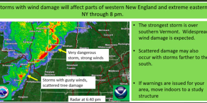 A look at the severe storms sweeping through Friday evening, May 15.