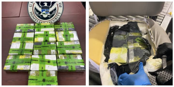 The 13 cocaine bricks weighed a combined 13.7 kilograms, or 30 pounds and three ounces. The cocaine has an estimated street value of nearly $1 million.