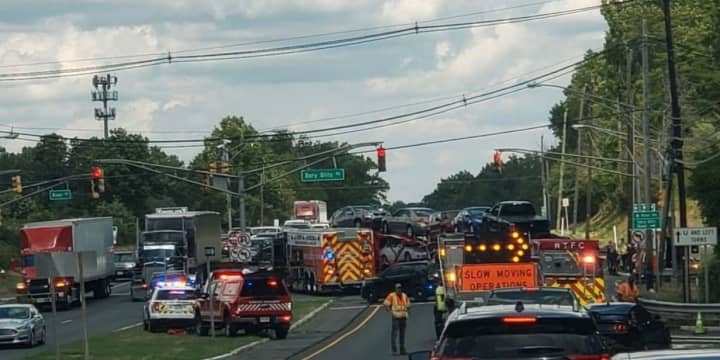 Crash on Route 202 at the intersection of Dory Dilts Road in Raritan Township