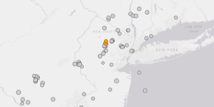 Earthquake location in NJ