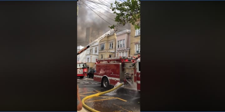A fire in Guttenberg in May left a woman seriously injured, authorities said.