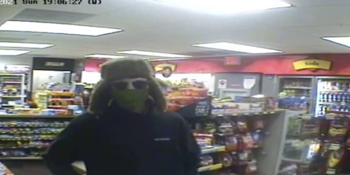 The person in this photo is wanted by police in connection with 5 convenience store robberies. Police are asking for the public&#x27;s help in ID&#x27;ing the person.