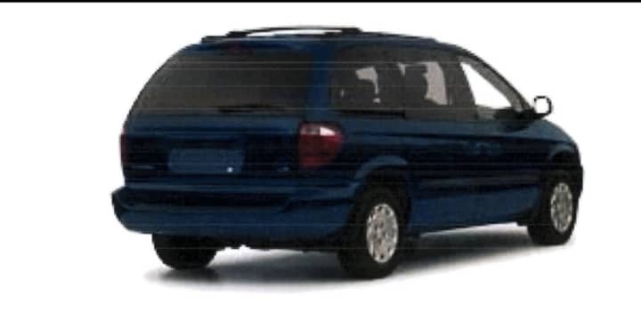 The vehicle that left the scene after hitting a motorcycle is believed to have been a blue 2001 to 2003 Dodge Caravan, Chrysler Town and Country or a Plymouth Voyager, authorities said.