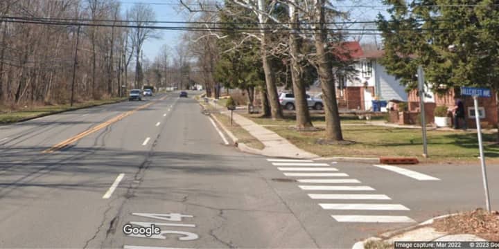 Area of Hamilton Street and Hillcrest Avenue in Franklin (Somerset County)
