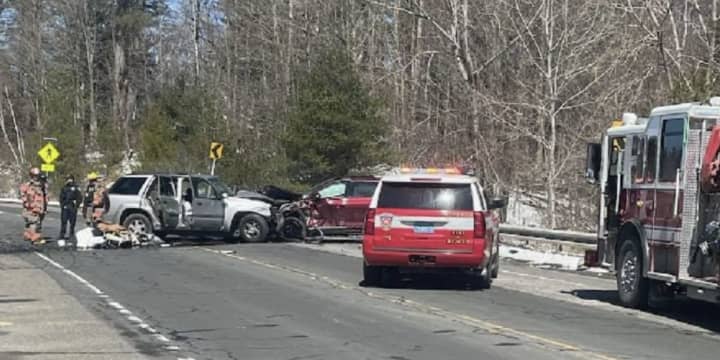 The head-on collision on&nbsp;Dan Fox Drive sent a 28-year-old and 72-year-old man to the Berkshire Medical Center on Sunday afternoon, March 24.&nbsp;