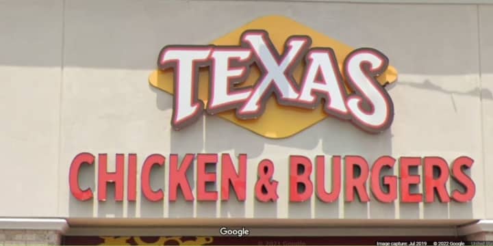 A Texas Chicken &amp; Burgers sign