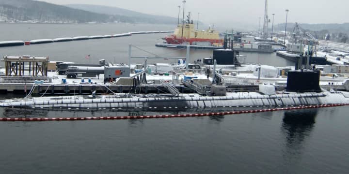 The Naval Submarine Base New London, about 30 miles away from where a Russian spy ship was spotted Wednesday morning, according to Fox News.