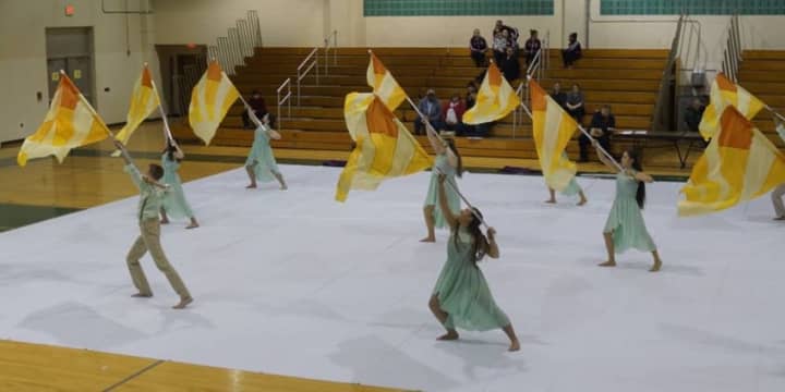 The Fair Lawn Winter Guard took first place in the USBands Old Bridge competition and its home show.