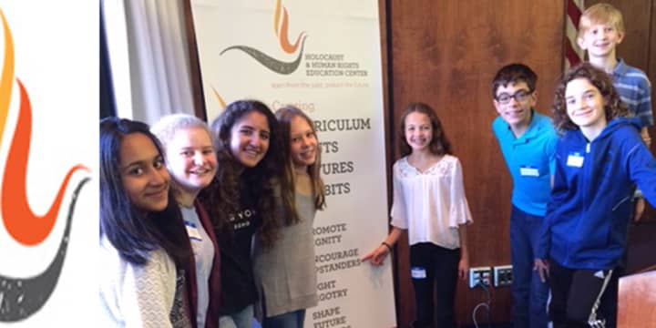 Seventh-graders from Louis M. Klein Middle attended the Human Rights Institute for Middle School Student Learners in White Plains. 