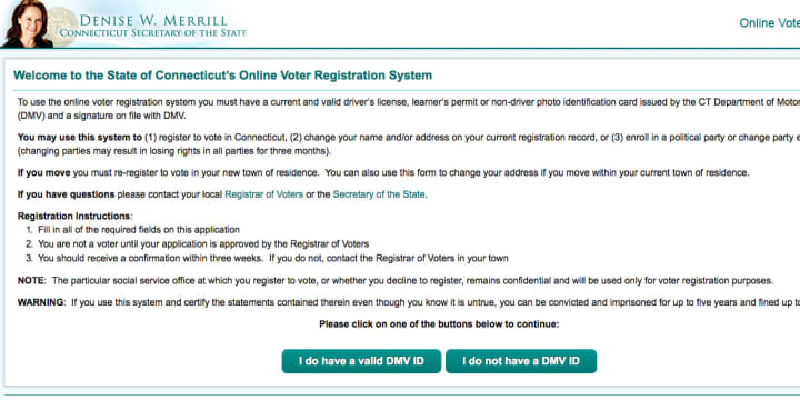 Connecticut unveiled its new online voter registration system on Tuesday, Feb. 18. 