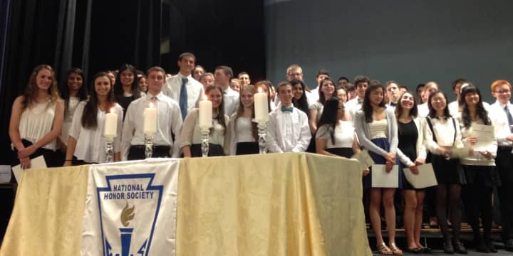Several students from Ardsley were recently inducted into the National Honors Society. 