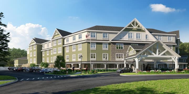 A rendering of the new senior assisted living home Brightview Tarrytown.