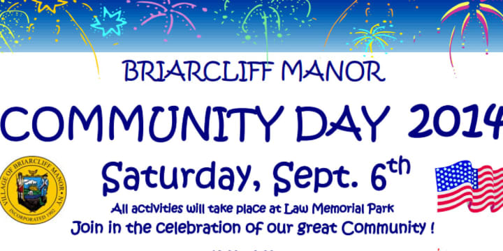 Briarcliff Manor Community Day will be held in September, and will feature a sleu of activities. 