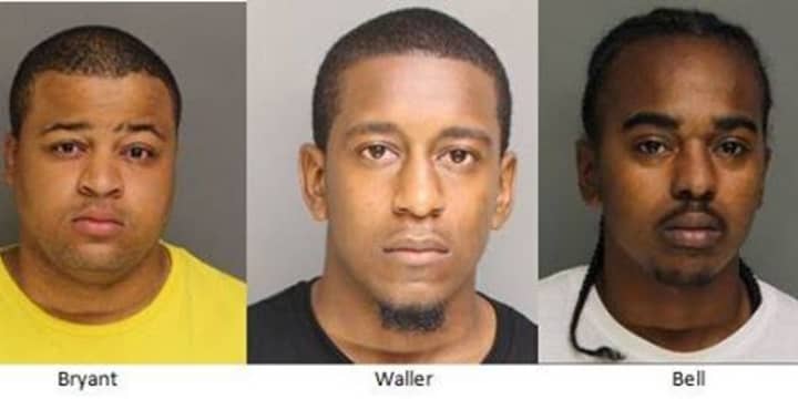 Jaquan Bryant, Ronald Waller, and Eishaun Kenneth Bell face drug charges after a motor vehicle stop. 