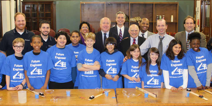 The Eastview Middle School in White Plains who learned rocketry, electrical circuitry and more through a STEM program. 