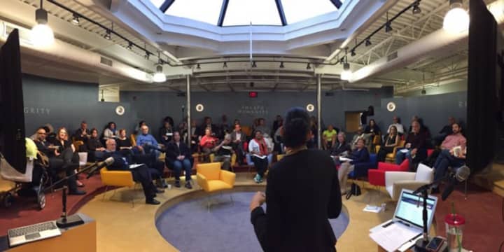It was a packed house in New Rochelle at the first &quot;idea generating meet-up.&quot; 