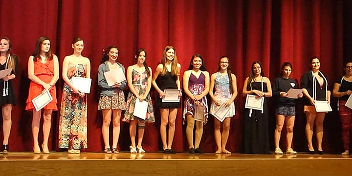 Members of the inaugural Harrison High School National Honors Society for the Dance Arts.