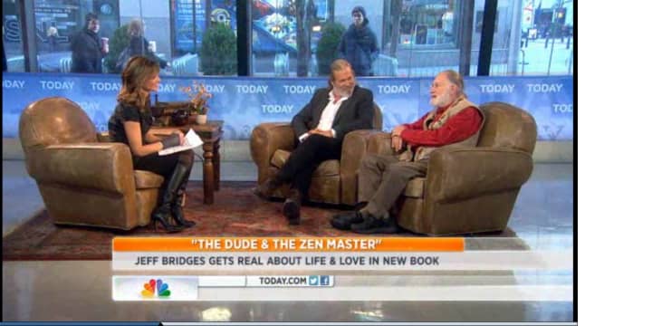 Actor Jeff Bridges and Yonkers&#x27; Bernie Glassman talk about their book &quot;The Dude &amp; The Zen Master&quot; Tuesday on the &quot;Today&quot; show. 