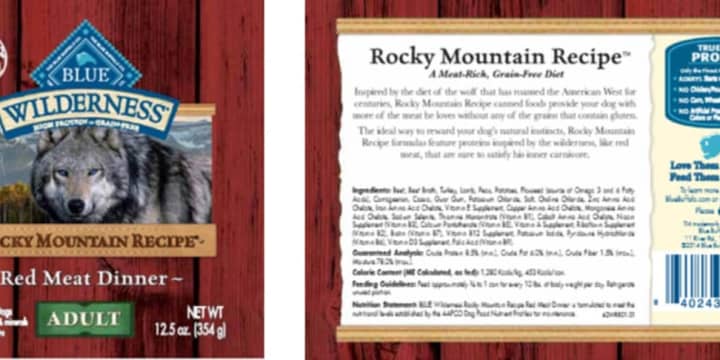 The Wilton-based Blue Buffalo Co. has recalled one production lot of its BLUE Wilderness® Rocky Mountain RecipeTM Red Meat Dinner Wet Food for Adult Dogs.The product may contain higher levels of beef thyroid hormone that could make pets sick.