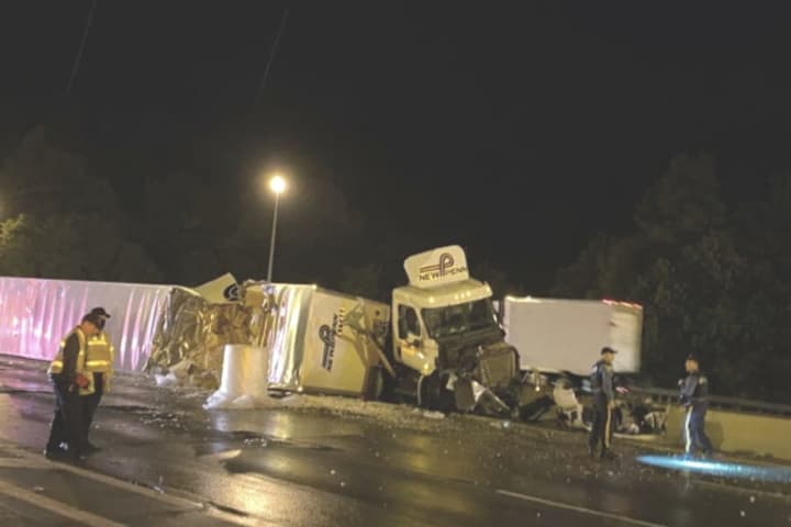Not One, Not Two, But Three Tractor-Trailers Crash On Notorious Route 287 Stretch