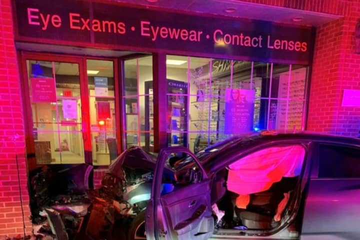 One Seriously Injured After Car Crashes Into CT Building, Police Say
