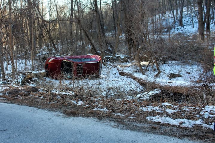 Two Injured After Rollover Crash In Mahopac