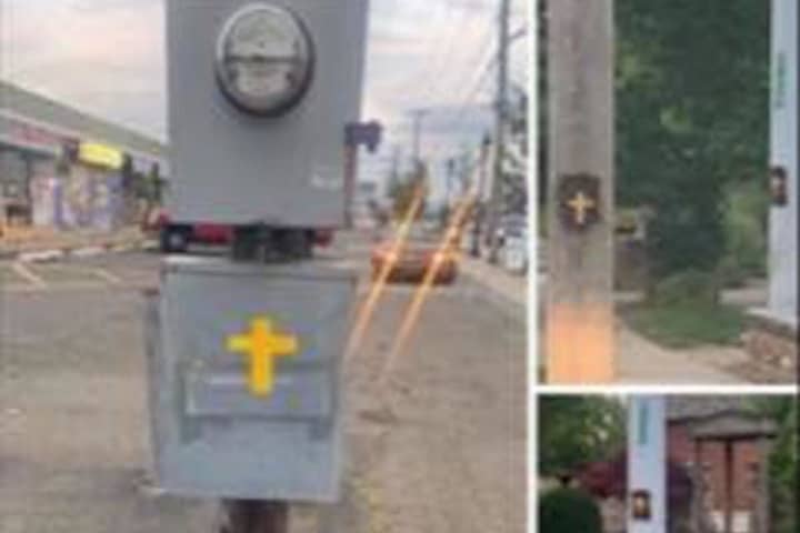 Painted Yellow Crosses Not Related To Protests, Nassau County PD Says