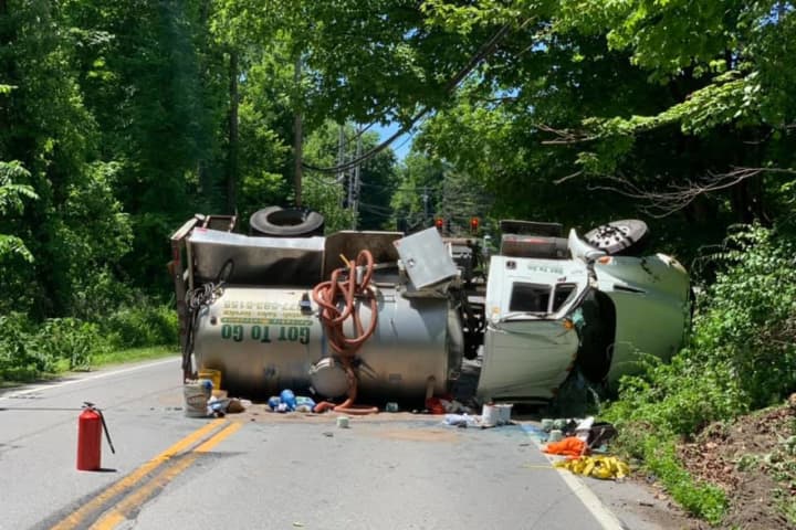 Crash Involving Overturned Tanker Truck Leads To Northern Westchester Road Closure