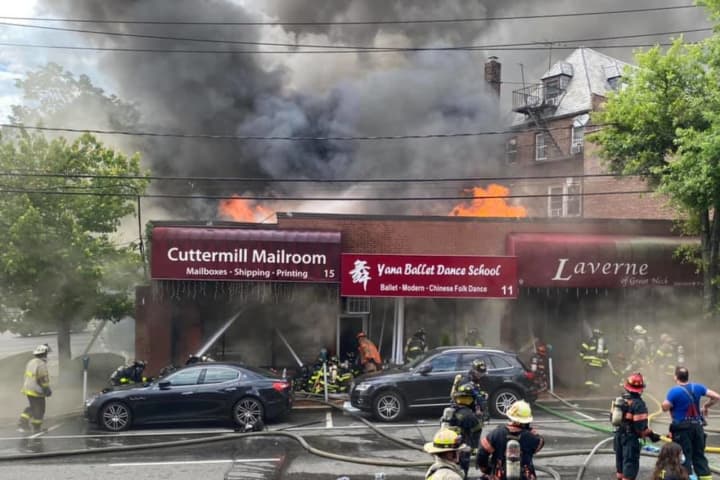 Four Businesses Destroyed By Five-Alarm Fire In Nassau County