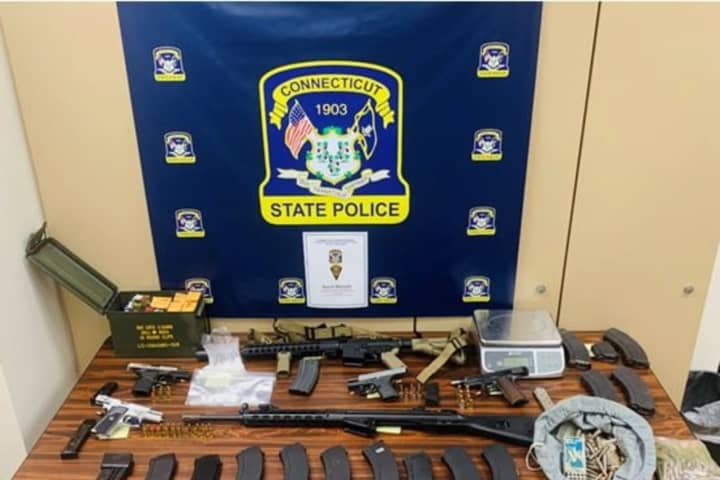 State Police Seize Loaded Weapons, Ammo, Drugs In Bridgeport Search