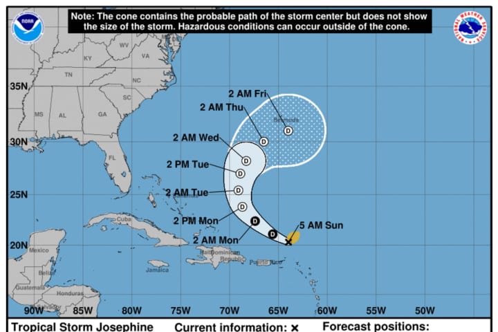 Tropical Storm Update: Here's Latest On Josephine's Path, Strength