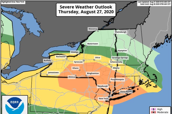 Here's Timing For Severe Storms With Damaging Wind Gusts, Possible Tornadoes