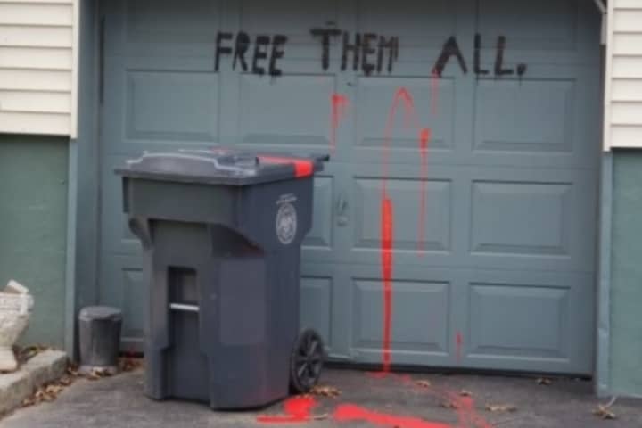 Vandals Paint Graffiti At Home Of Bergen Sheriff Amid ICE Protests