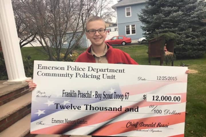 Emerson Police Department Boosts Eagle Scout Project With $12K Check