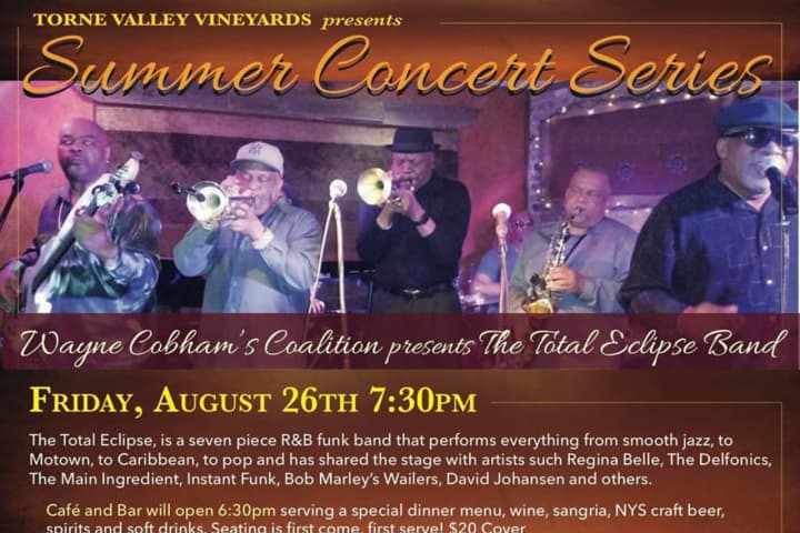 The Total Eclipse To Perform Friday in Hillburn At Torne Valley Vineyard