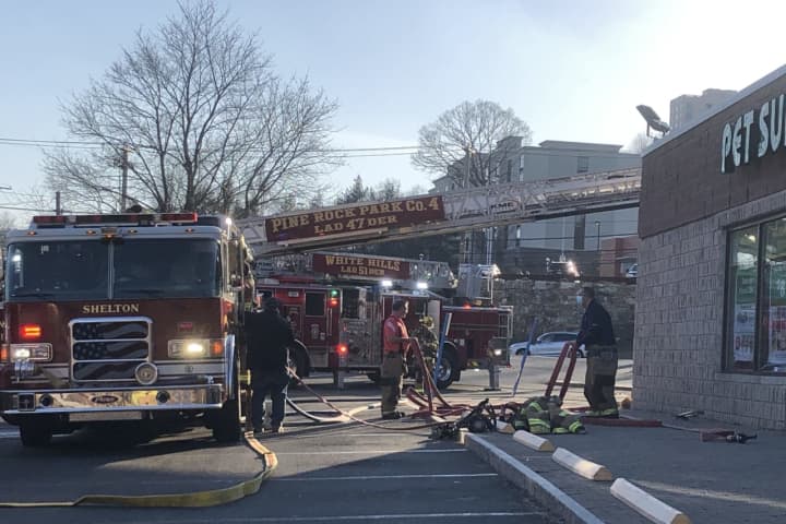 Blaze Breaks Out At Building With Bank, Pet Supply Store In Fairfield County