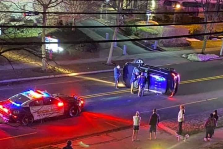 'Someone Crossed In Front Of Me': Parked Cars, Jeep Towed After Hackensack Rollover