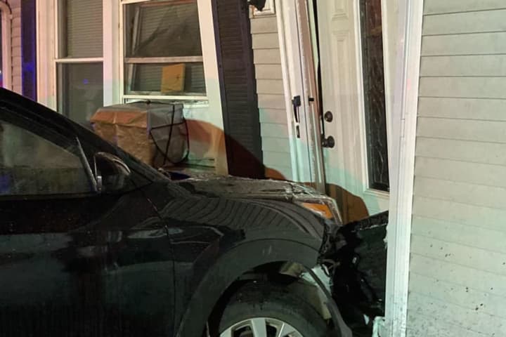 Car Crashes Into Home In Western Mass