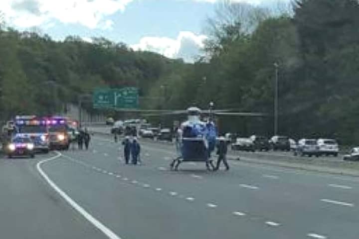 Extricated Rockland Driver, Daughter, 2, Hospitalized In Route 287 Flying Tire Crash