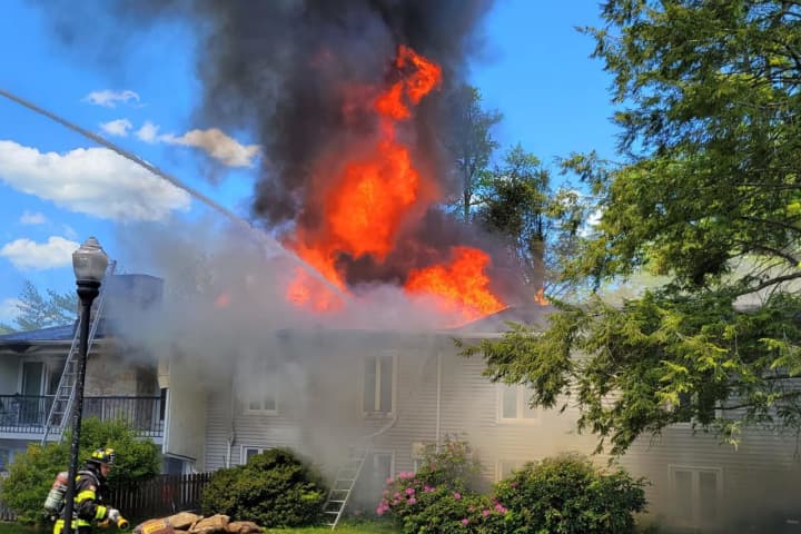Newtown Square Fire Ravages Row Of Condos, At Least 4 Families Displaced