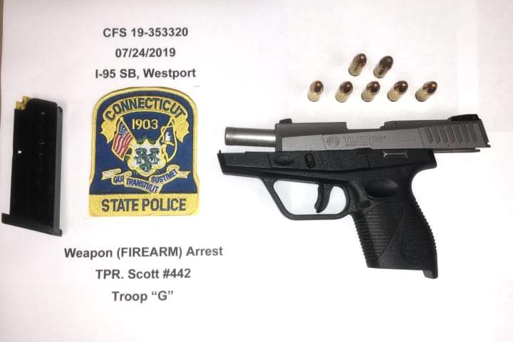 Discovery Of Disabled Car On I-95 In Westport Leads To Weapons Charge For Bridgeport Man