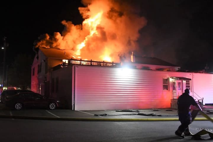 Raging Fire Breaks Out At Long Island Funeral Home
