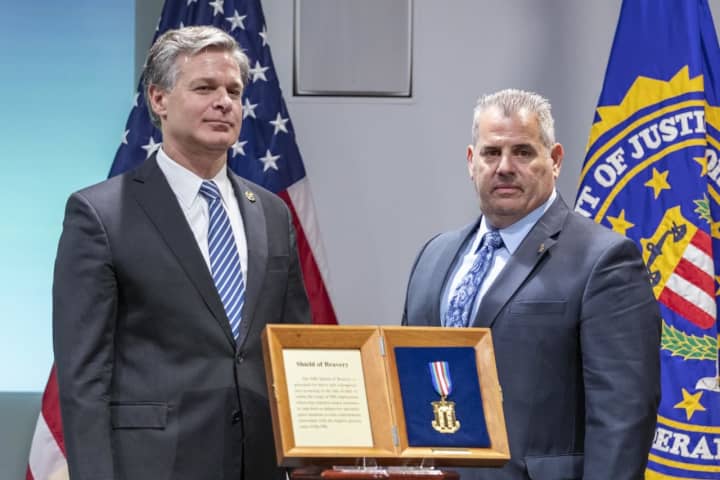 FBI's Shield Of Bravery Awarded To Detective In Westchester
