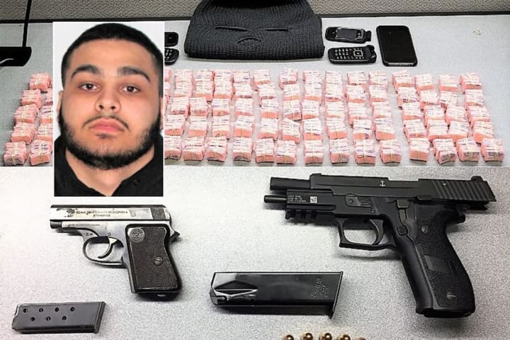 Haledon PD: 5,000 Heroin Folds In Taxi Stop Lead To Stolen Gun Seizures