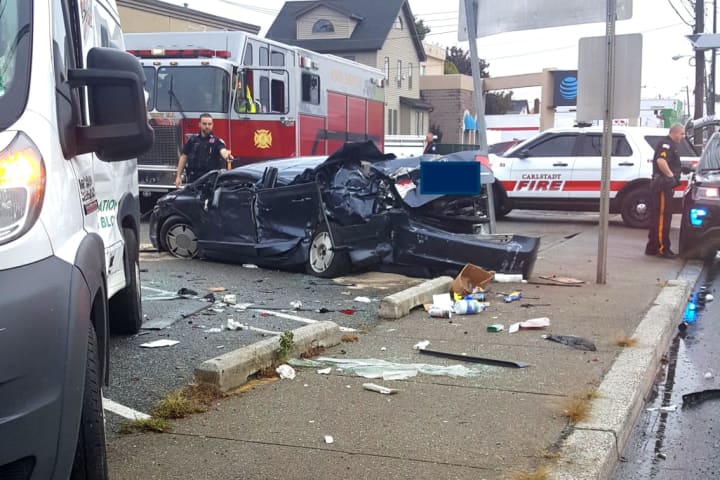 Police: Speeding Driver Loses Control, Crashes Into Van Outside Busy Route 17 Dunkin' Donuts