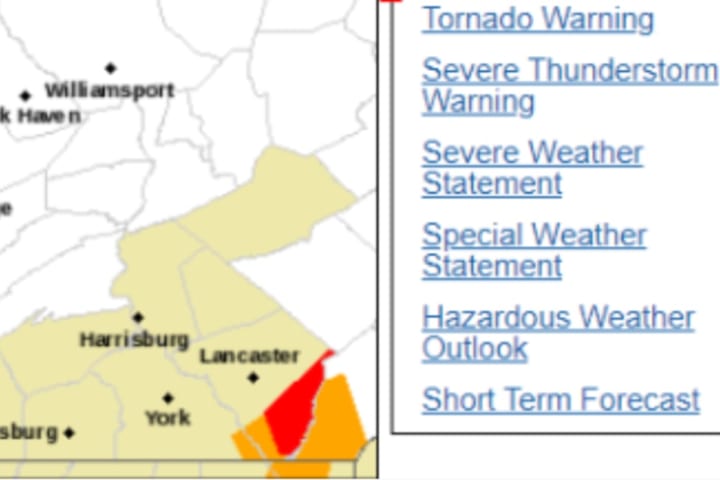 Tornado, Severe Thunderstorm Warnings Issued In Central PA: NWS