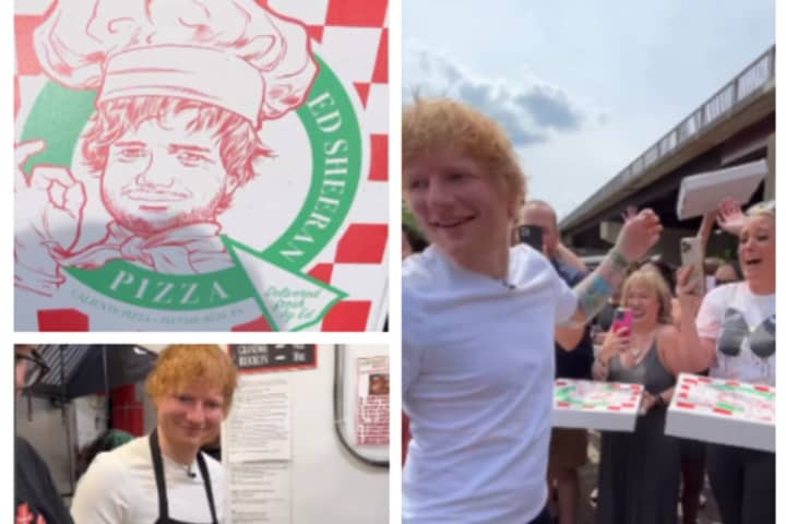 Popstar Ed Sheeran Delivers Pizza To Pennsylvania Fans (VIDEO, PHOTOS)