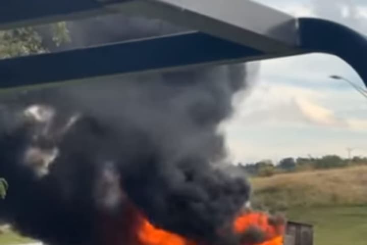 Tractor-Trailer Fire On PA Turnpike Caught On Camera (VIDEO)